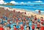 Placeholder: where's Wally but with elon musk big image beach