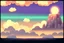 Placeholder: dawn parallax clouds and sky background for 2d horizontal platformer