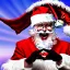 Placeholder: wings, freaky Santa with wings, laughing, flying, satan wings