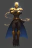 Placeholder: Golden Warforged, Batman, Sorcerer Supreme, Dark Cloak, Mechanus, Humanoid.