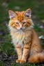 Placeholder: feral ginger girl with long fur all over her entire body