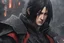 Placeholder: Itachi Uchiha in 8k nier automata artstyle, Uchiha Custom, close picture, rain, fantasy world, intricate details, highly detailed, high details, detailed portrait, masterpiece,ultra detailed, ultra quality