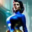 Placeholder: Drawing of beautiful face,'beautiful,Busty fit Sexy Vault Woman- Fallout 4 ',intense stare, ancient blue skintight suit, balanciaga fashion clothe painting by gaston bussiere, greg rutkowski, yoji shinkawa, yoshitaka amano, tsutomu nihei, donato giancola, tim hildebrandt,KyuYong Eom,Ren Wei Pan Oil on canvas, cinematic composition, extreme detail,fit full head inside picture,16k