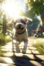 Placeholder: /imagine prompt: Realistic, personality: [Illustrate a medium shot of Spot, a happy little puppy, running around the yard with his tongue out and tail wagging. The sun is shining, and Spot's expression exudes pure joy and excitement]unreal engine, hyper real --q 2 --v 5.2 --ar 16:9