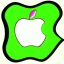 Placeholder: Drawn apple très symbol