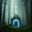 Placeholder: dark portal in the woods, spell, fog, fantasy, cinematic lighting, centered, symmetrical, highly detailed, digital painting, artstation, concept art, smooth, sharp focus, illustration, volumetric lighting, epic Composition, 8k, art by Akihiko Yoshida and Greg Rutkowski and Craig Mullins, oil painting, cgsociety