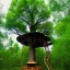 Placeholder: A giant tree With a giant treehouse,8k, meditation,beautiful,wild,