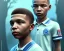 Placeholder: Kylian Mbappé as a child, 3d art, face portrait, 8k resolution