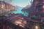 Placeholder: Elevated Corner Trainstation in Italian village sea+liguria+alphonse mucha, greg rutkowski,matte painting, cryengine, hyper detailed, felix kelly, fantasy art, seb mckinnon