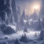 Placeholder: winter landscape, bells, ice, dreamy, science fiction