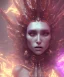 Placeholder: A portrait of crystalised transgender demon,beauty in face, atmospheric, realistic, unreal engine, cinematic lighting,deep colours,gold,red,purple,fire,dark octane render.