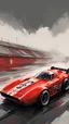 Placeholder: red race car, in the style of sam spratt, historical illustrations, old masters, genndy tartakovsky, soggy, masaccio, monochromatic realism --ar 63:128 --stylize 750 --v 6