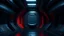Placeholder: 3d, grey,blue,dark mode, wallpaper,,background,design,paint,futuristic, space ship interior, technology, thin red streak, thick matte lines with soft edges, minimalistic