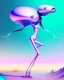 Placeholder: an ethereal and pastel alien creature, with shifting limbs and slender composition, is climbing through a strange wild landscape , highly polished, chrome airbrush style, dreamlike composition, color penciling color palette, surrealistic retro-futurism, rotoscoping, psychedelic aesthetic, metaphysical, highly detailed, arthur lismet, artstation, 1960s psychedelic drawing with art nouveau motifs, munch, vibrant, extra terrestrials art, vintage , anime