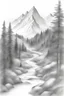 Placeholder: /imagen prompt paisaje de montaña simple a lápiz de grafito --2:3--v4