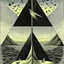 Placeholder: bird flying in perfect arrow pattern, neo surrealism, by Igor Morski, by Dali.