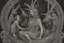 Placeholder: baphomet, attractive woman with head of a goat, holding a human child, virgin mary composition