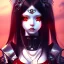 Placeholder: anime girl, long black hair, red eyes, grunge style, chains, armor, feathers, HD, intricate detail, 8k resolution trending on Artstation Unreal Engine 5