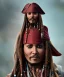 Placeholder: captain jack sparrow, extreme details, real, drinking, enjoying, smiling, sober, digital art, extreme colors --ar3:2--v4--q2