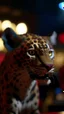 Placeholder: jo biden as a leopard vampire, bokeh like f/0.8, tilt-shift lens 8k, high detail, smooth render, down-light, unreal engine, prize winning