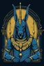 Placeholder: A winter T-shirt hoodie design that includes drawings of the god Anubis, a god of the Pharaohs