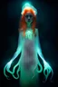 Placeholder: feral ginger girl squid ghost glowing and shining