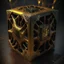 Placeholder: hellraiser cube of demons,movies, digital painting ,8k, digital art, award winning, octane render, 4K, 3D, Unreal Engine 5 , gold and black colours,hypperealistic,