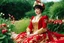 Placeholder: (in the style of Orion, by Masamune Shirow) Cy est Pourtraicte, Madame Ste Ursule, et les Unze Mille Vierges (photo from a movie by Quentin Tarantino) She dressed in red and gold brocade And in the grass an offering made of radishes and flowers. Ursula, in a garden, found A bed of radishes. She kneeled upon the ground And gathered them, With flowers around, Blue, gold, pink, and green.