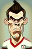 Placeholder: Gareth Bale Footballer cartoon 2d