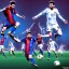 Placeholder: Lionel Messi marque but contre France football iron maiden