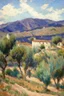 Placeholder: Spanish landscape oil painting, detailed Claude Monet, detailed