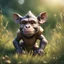 Placeholder: monkey rhino kobold in long grass ,bokeh like f/0.8, tilt-shift lens 8k, high detail, smooth render, down-light, unreal engine