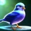 Placeholder: bird made of transparent glass, 8k resolution, ultra hyperdetailed, Unreal Engine 5, ultra colourful, very small details, realistic, realistic lighting