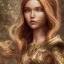 Placeholder: Sasha Luss full body with long red hair and Leo Messi ultra detailed face art cinematic and cyan and white sky