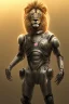 Placeholder: lion cyborg, matrix style, Tron