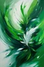 Placeholder: green novia, art painting, elegant, canvas, abstract, high grade, botanical