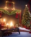 Placeholder: Cosy Christmas theme, magnificent, majestic, Realistic photography, incredibly detailed, ultra high resolution, 8k, complex 3d render, cinema 4d.