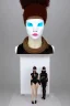Placeholder: Post-apocalypse. Cinnamon. Technological singularity. Fake smile, camera-eyes, cables, selfies, 3D-tiles background, lighted shelf full of heads. Cyber-punk full-mask. Lay figure woman with plastic milky, plank skin. Repugnant behavior. Haute Couture 90's long tippet. Light right. Silver, black, Cyan. Big AKG headphones. Golden rings and discs. Thick tights, Thick calves, Curved fell, Wide hip. Nature. Sweat, tears and blood. Cow. Torso out of neck, fractal, highly symmetrical