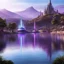 Placeholder: the lake and Excalibur with a purple touch of Mace Windu, surrounded by Jedi apprentices