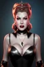 Placeholder: Lana Turner as evil queen in black leather, leather, busty, cleavage, angry, stern look. character design by cory loftis, fenghua zhong, ryohei hase, ismail inceoglu and ruan jia. unreal engine 5, artistic lighting, highly detailed, photorealistic, fantasy