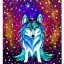 Placeholder: A magical sparkle wolf