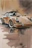 Placeholder: oil paint watercolor pastel acrylic ink the most beautiful brown Porsche 911 ever, award-winning, gorgeous, emotional.