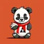 Placeholder: a panda is holding jordan flag
