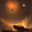 Placeholder: Rembrandt, stars, planets, ships, space