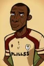 Placeholder: Calvin Phillips English football player ,cartoon 2d