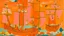 Placeholder: A light rosy orange colored bay with pirate ships and crystals designed in German folk art painted by Alexej von Jawlensky