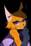 Placeholder: an anthropomorphic fox fursona, female