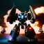 Placeholder: Transformer autobot in Attacked by others transformers decepticons , holding a gun, BK complex detail, cinema, reality, detail, octane rendering, stoic cinematic 4k epic detailed photograph shot on kodak detailed bokeh cinematic hbo dark moody 8k, 85mm f/16 by leica and Lospronkos