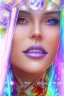 Placeholder: cosmic woman smile, admiral from the future, one fine whole face, crystalline skin, expressive blue eyes,rainbow, smiling lips, very nice smile, costume pleiadian, Beautiful tall woman pleiadian Galactic commander, ship, perfect datailed golden galactic suit, high rank, long hair, hand whit five perfect detailed finger, amazing big blue eyes, smilling mouth, high drfinition lips, cosmic happiness, bright colors, blue, pink, gold, jewels, realist, high commander