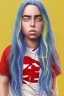 Placeholder: Billie Eilish, legs, photorealistic, 2k